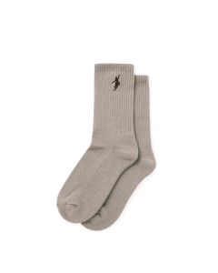 CALZE POLAR SKATE CO. RIB SOCKS | NO COMPLY SAND BROWN