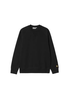 FELPA GIROCOLLO CARHARTT WIP CHASE SWEATER BLACK GOLD