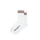 CALZE POLAR SKATE CO. STRIPE SOCKS WHITE BLUE ORANGE