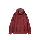 FELPA CAPPUCCIO CARHARTT WIP HOODED VISTA SWEAT SCARLET GARMENT DYED