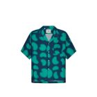 CAMICIA MANICHE CORTE ARTE ANTWERP SCOTTIE PRINT NAVY GREEN