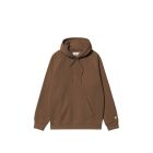 FELPA CAPPUCCIO CARHARTT WIP HOODED CHASE SWEAT CHOCOLATE GOLD