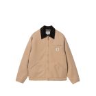 GIACCA CARHARTT WIP OG DETROIT JACKET PEANUT BLACK AGED CANVAS