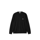 FELPA GIROCOLLO CARHARTT WIP MADISON SWEATER BLACK WAX