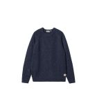 MAGLIONE CARHARTT WIP ANGLISTIC SWEATER SPECKLED AIR FORCE BLUE