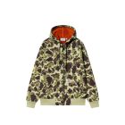 FELPA CAPPUCCIO CARHARTT WIP CAR-LUX HOODED JACKET CAMO DUCK GREEN TURMERIC