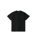 T-SHIRT MANICHE CORTE CARHARTT WIP S/S CHASE T-SHIRT BLACK GOLD