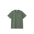 T-SHIRT MANICHE CORTE CARHARTT WIP S/S CHASE T-SHIRT DUCK GREEN GOLD