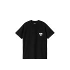 T-SHIRT MANICHE CORTE CARHARTT WIP S/S AMOUR POCKET T-SHIRT BLACK WHITE