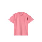 T-SHIRT MANICHE CORTE CARHARTT WIP S/S DUSTER SCRIPT T-SHIRT CHARM PINK GARMENT DYED