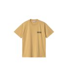 T-SHIRT MANICHE CORTE CARHARTT WIP S/S STAMP T-SHIRT BOURBON BLACK STONE WASHED