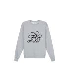 FELPA GIROCOLLO ARTE ANTWERP FLOWER LOGO CREWNECK GREY