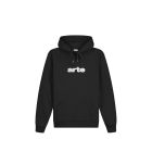 FELPA CAPPUCCIO ARTE ANTWERP EMBROIDERY LOGO HOODIE BLACK