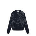 MAGLIONE ARTE ANTWERP EMBROIDERED FLOWER KNIT NAVY