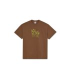 T-SHIRT MANICHE CORTE POLAR SKATE CO. TEE | BOOGERS WALNUT