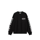 FELPA GIROCOLLO CARHARTT WIP BODY OF WORK SWEAT BLACK WHITE