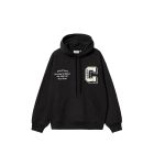 FELPA CAPPUCCIO CARHARTT WIP HOODED BROWN DUCKS SWEAT BLACK