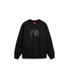 FELPA CAPPUCCIO VANS SKATE HOLD HANDS PO CREW BLACK