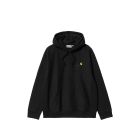 FELPA CAPPUCCIO CARHARTT WIP W' HD AMERICAN SCRIPT SWEAT BLACK