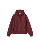 FELPA CAPPUCCIO CARHARTT WIP W' HD AMERICAN SCRIPT SWEAT MALBEC