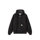 GIACCA CARHARTT WIP OG ACTIVE JACKET BLACK AGED CANVAS