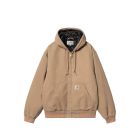 GIACCA CARHARTT WIP OG ACTIVE JACKET PEANUT AGED CANVAS