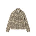 GIACCA CARHARTT WIP DUCK HELSTON JACKET CAMO DUCK BLACK BLEACHED