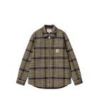 GIACCA CARHARTT WIP STROY SHIRT JACKET STROY CHECK BLACK