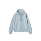 FELPA CAPPUCCIO CARHARTT WIP W' HOODED NELSON SWEAT DUSTY ICE GARMENT DYED