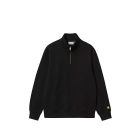 FELPA GIROCOLLO CARHARTT WIP CHASE NECK ZIP SWEAT BLACK GOLD