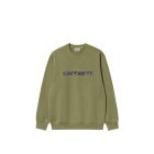 FELPA GIROCOLLO CARHARTT WIP SWEAT CAPULET AURA