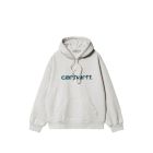 FELPA CAPPUCCIO CARHARTT WIP HOODED CARHARTT SWEAT ASH HEATHER DUCK BLUE